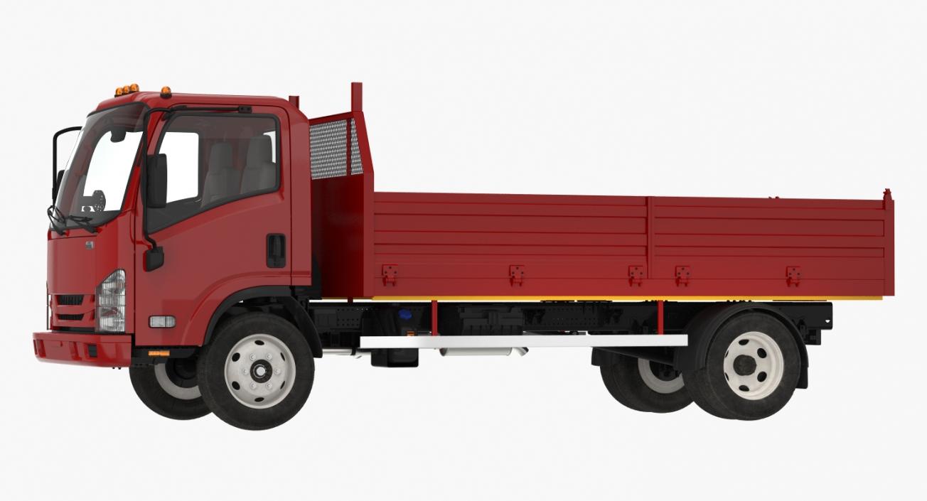 3D Dropside Truck Generic Simple Interior model