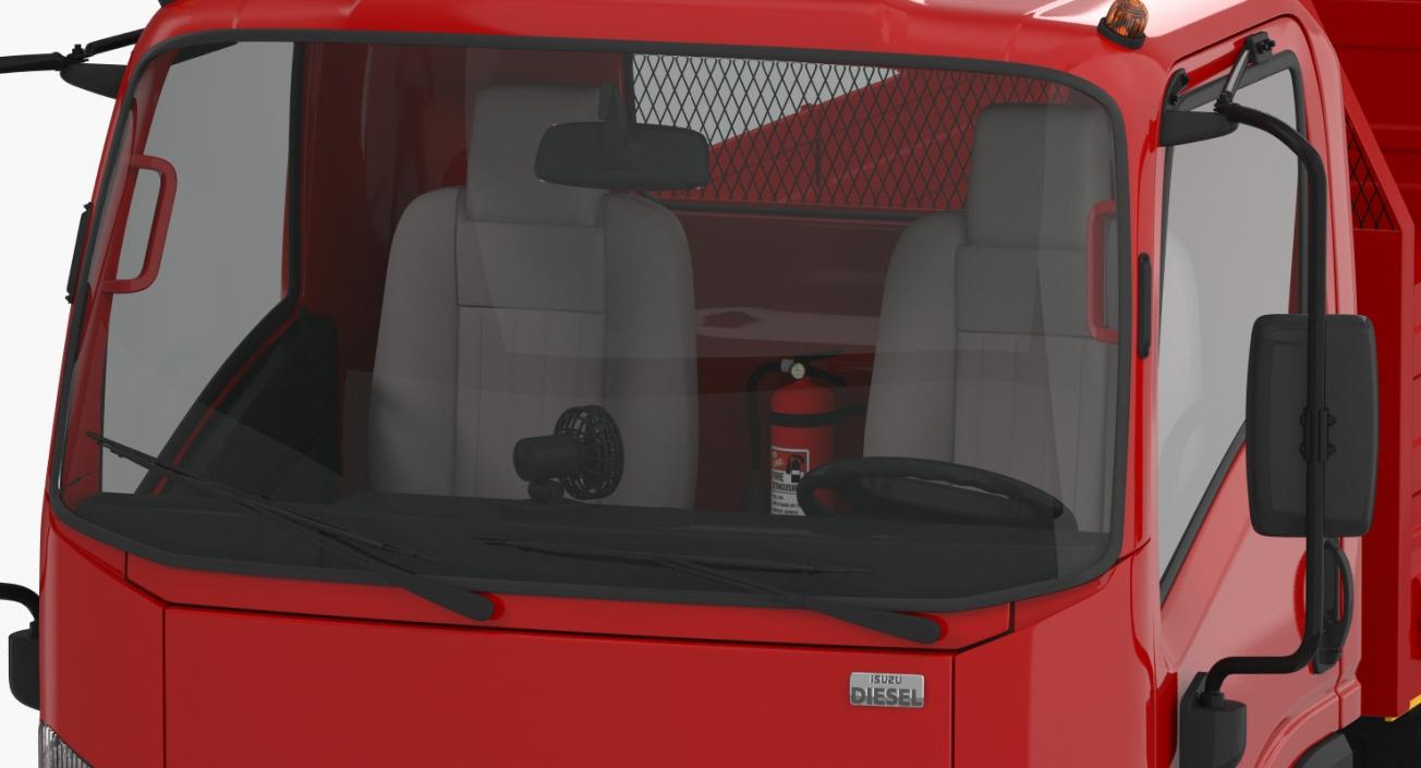 3D Dropside Truck Generic Simple Interior model