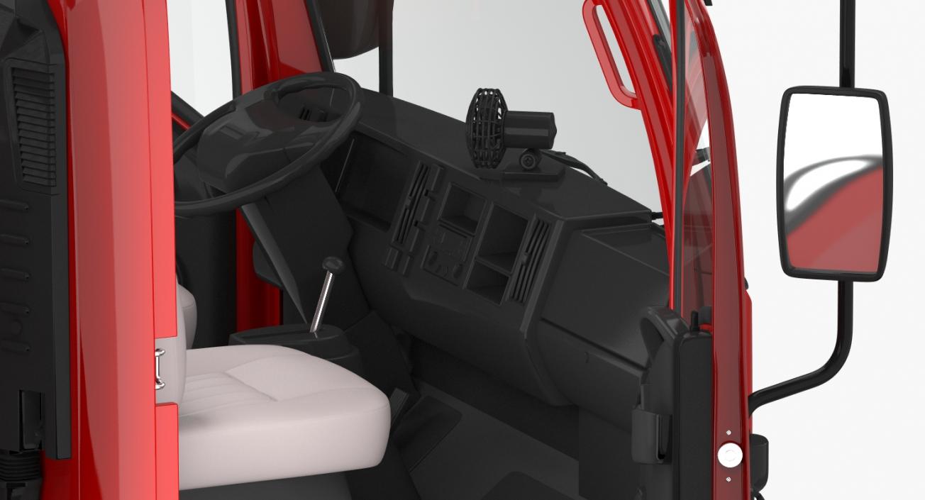 3D Dropside Truck Generic Simple Interior model