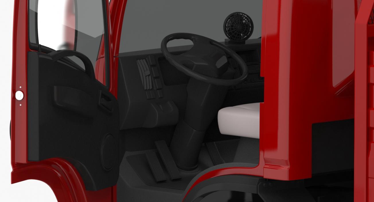 3D Dropside Truck Generic Simple Interior model