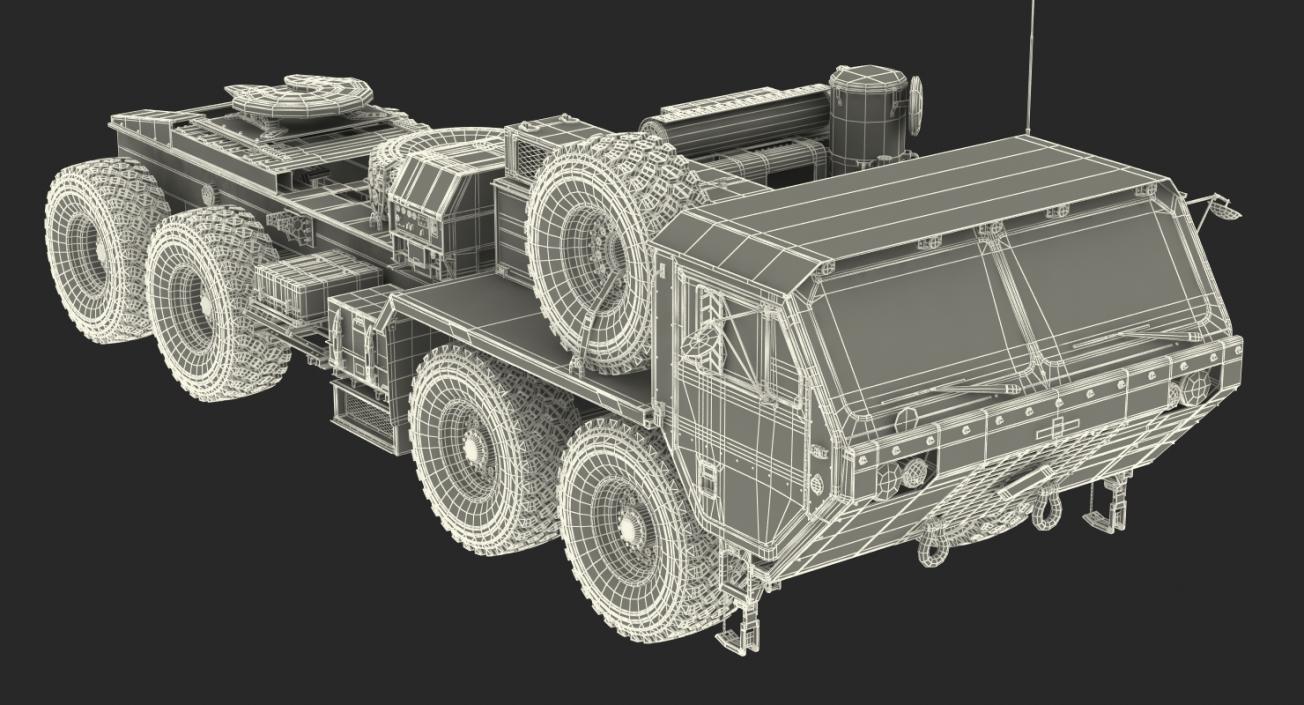 MIM-104 Patriot Surface to Air Missile SAM Sand Rigged 3D model