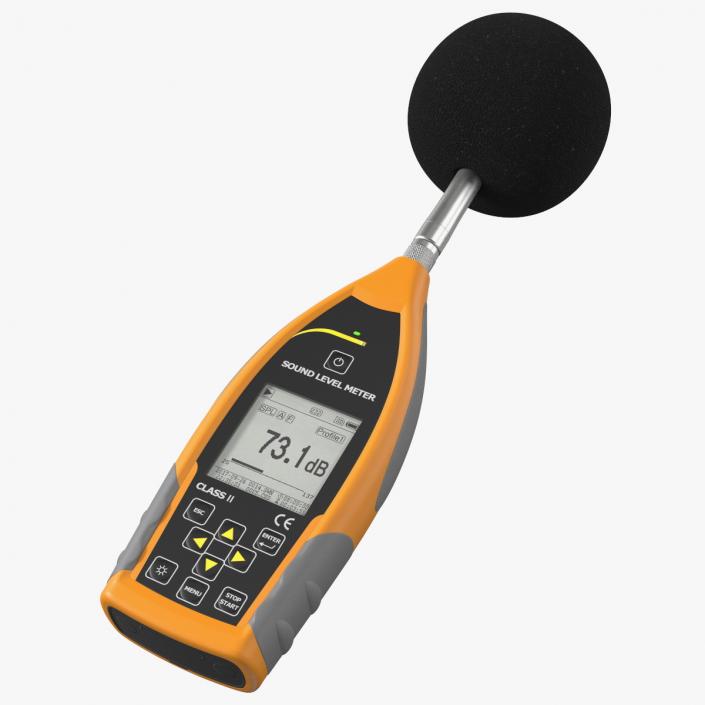 Handheld Digital Sound Level Meter 3D model