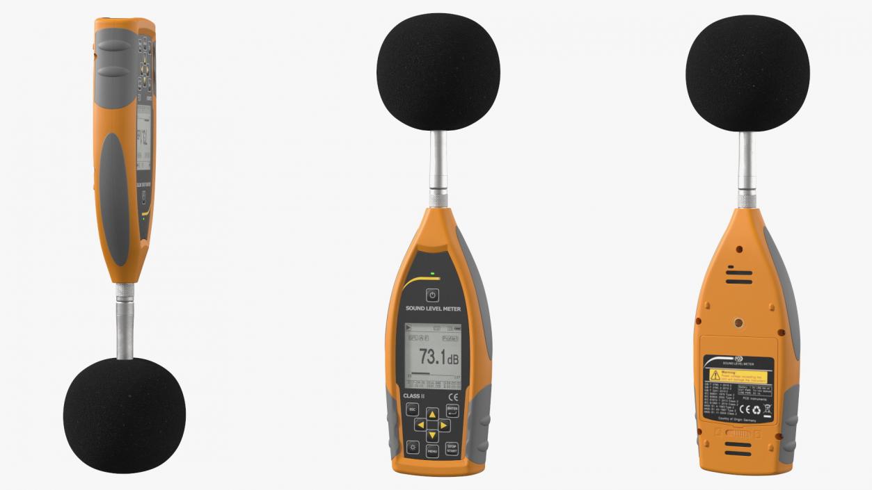 Handheld Digital Sound Level Meter 3D model