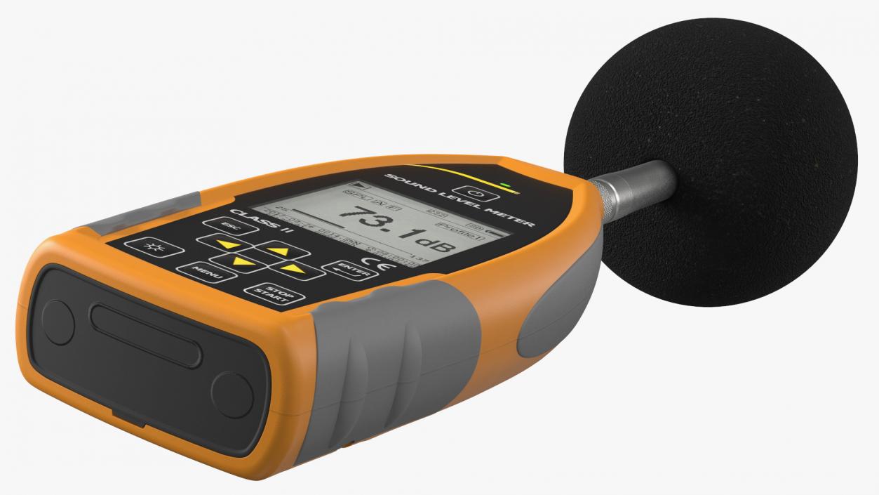 Handheld Digital Sound Level Meter 3D model