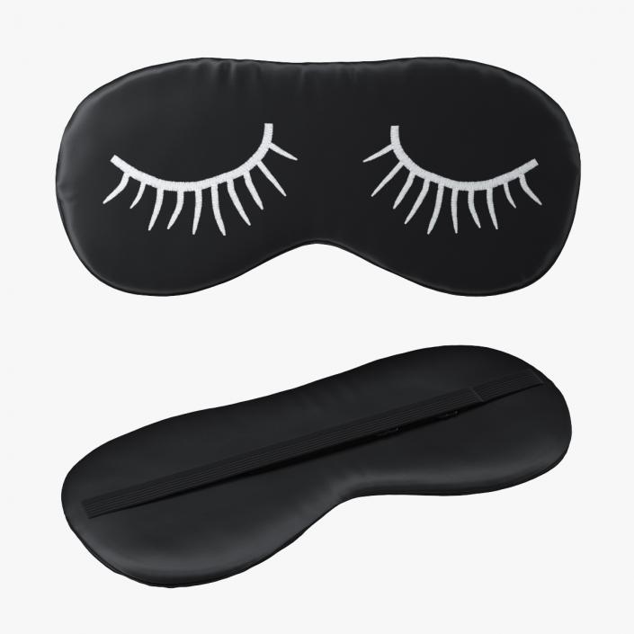 3D model Folded Eyelashes Sleeping Mask