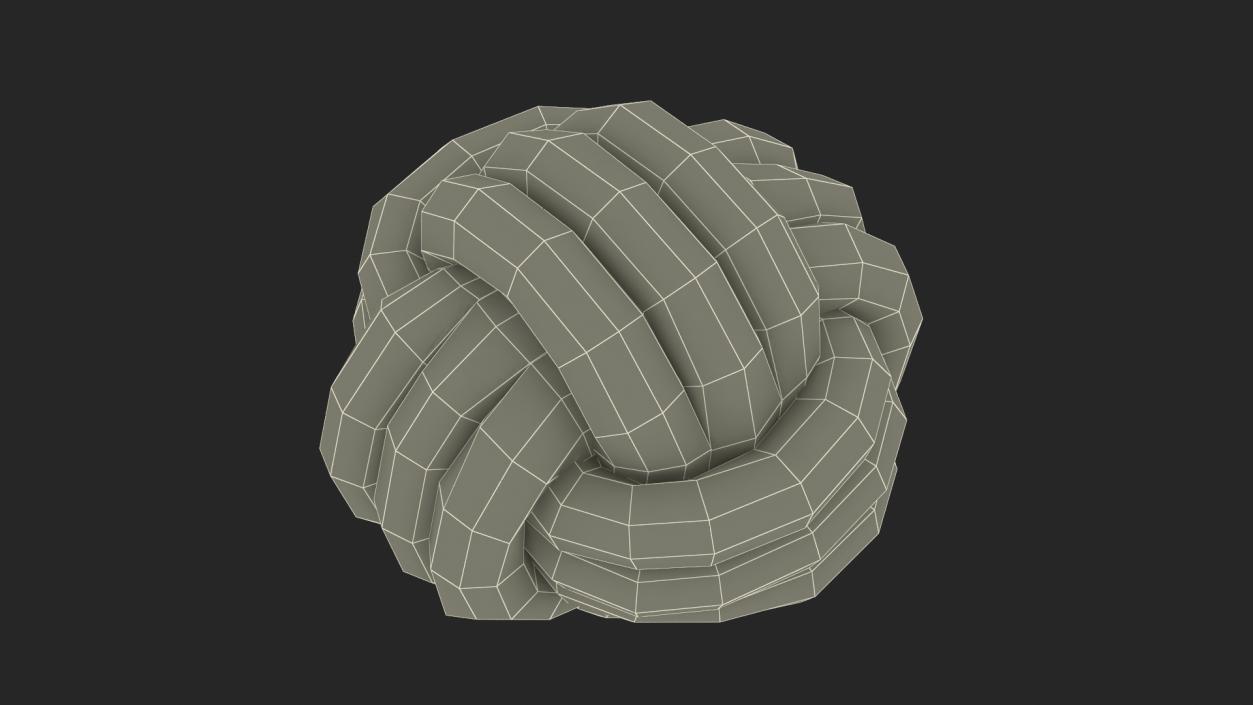 Knot Cushion Velvet 3D model