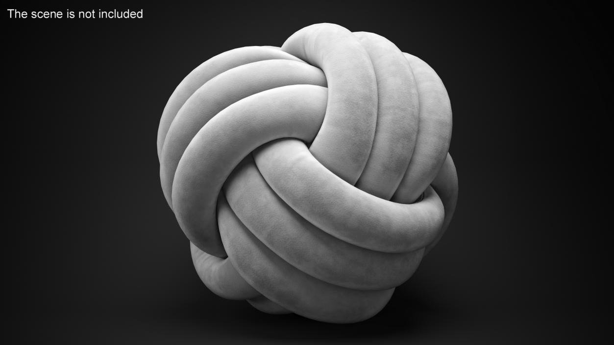 Knot Cushion Velvet 3D model