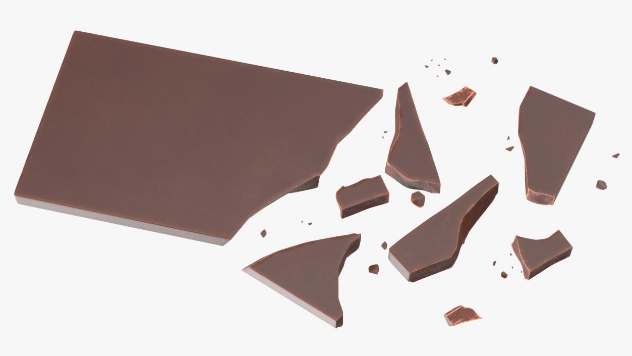 3D Milk Chocolate Crushed Bar