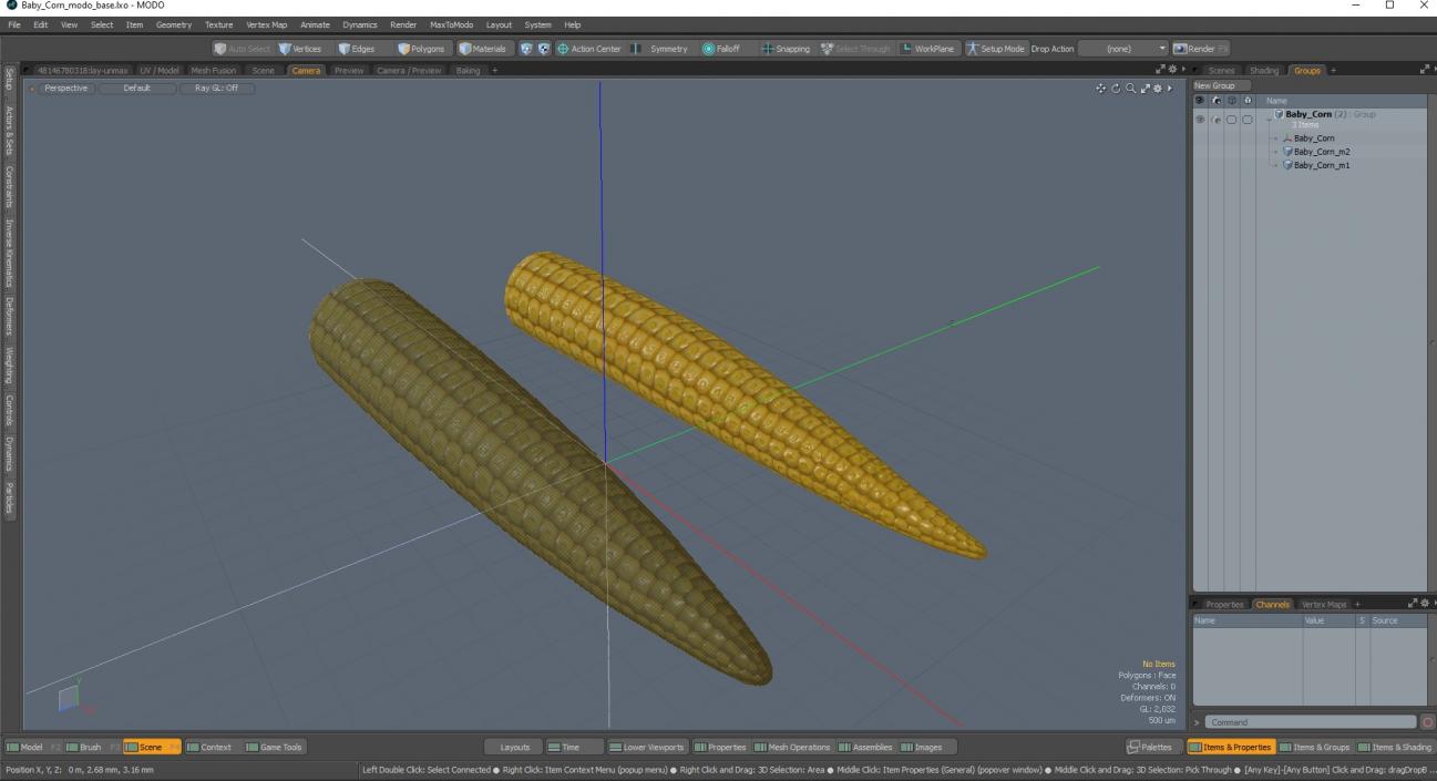 Baby Corn 3D model