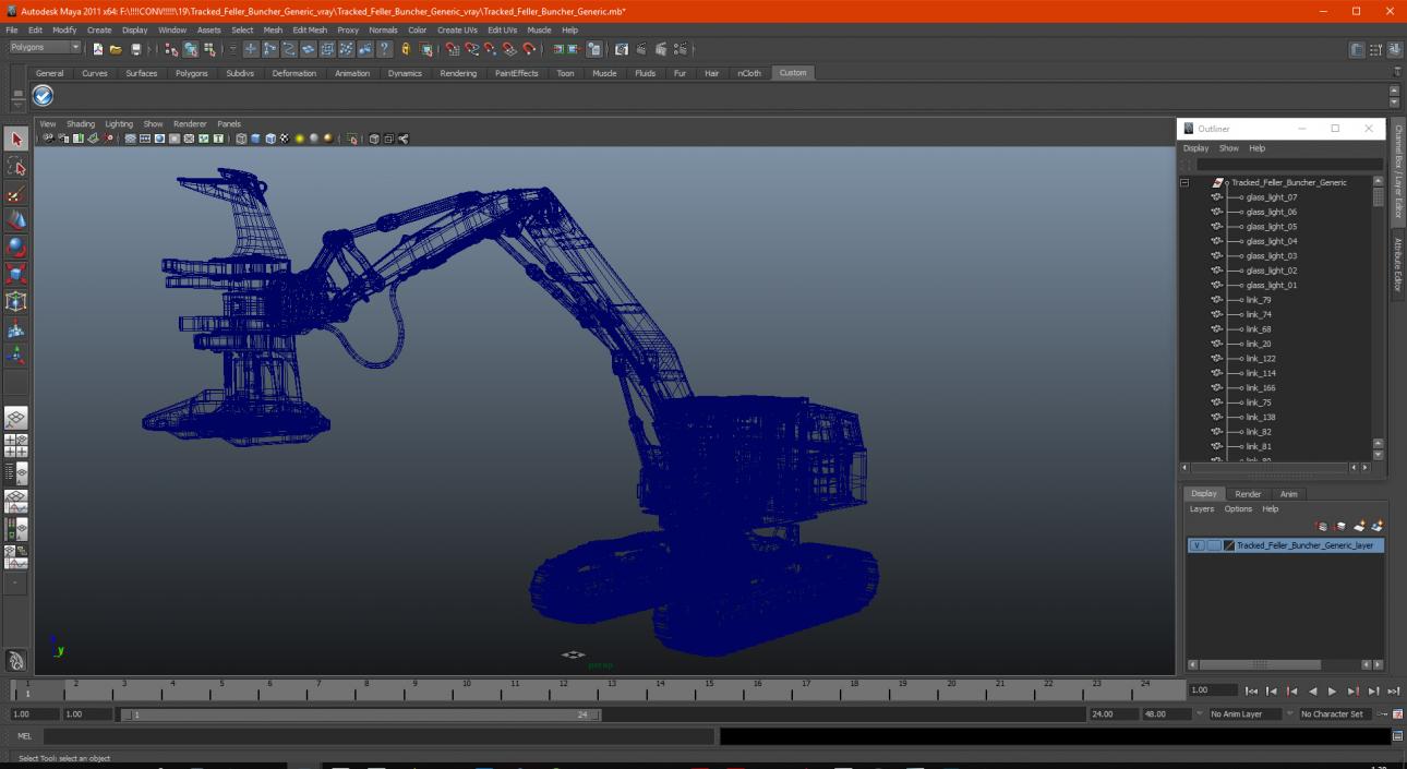 Tracked Feller Buncher 3D