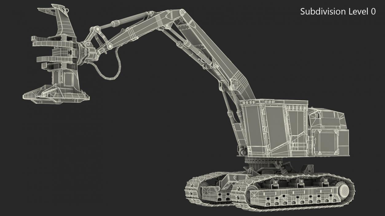 Tracked Feller Buncher 3D