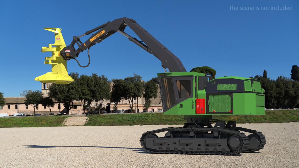 Tracked Feller Buncher 3D