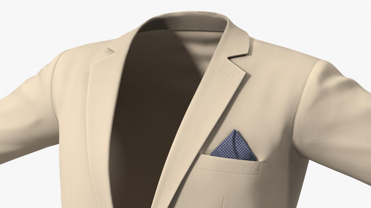 3D Mens Formal Jacket model