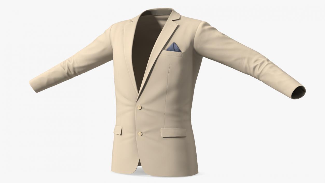 3D Mens Formal Jacket model