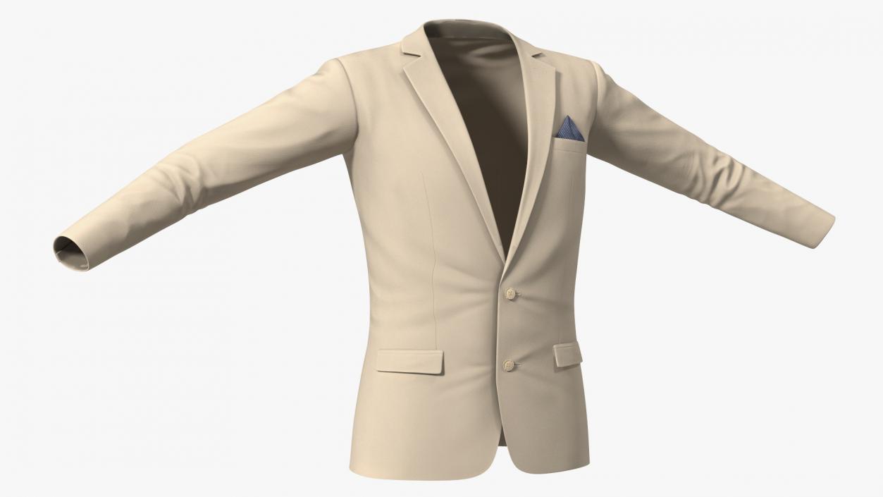 3D Mens Formal Jacket model