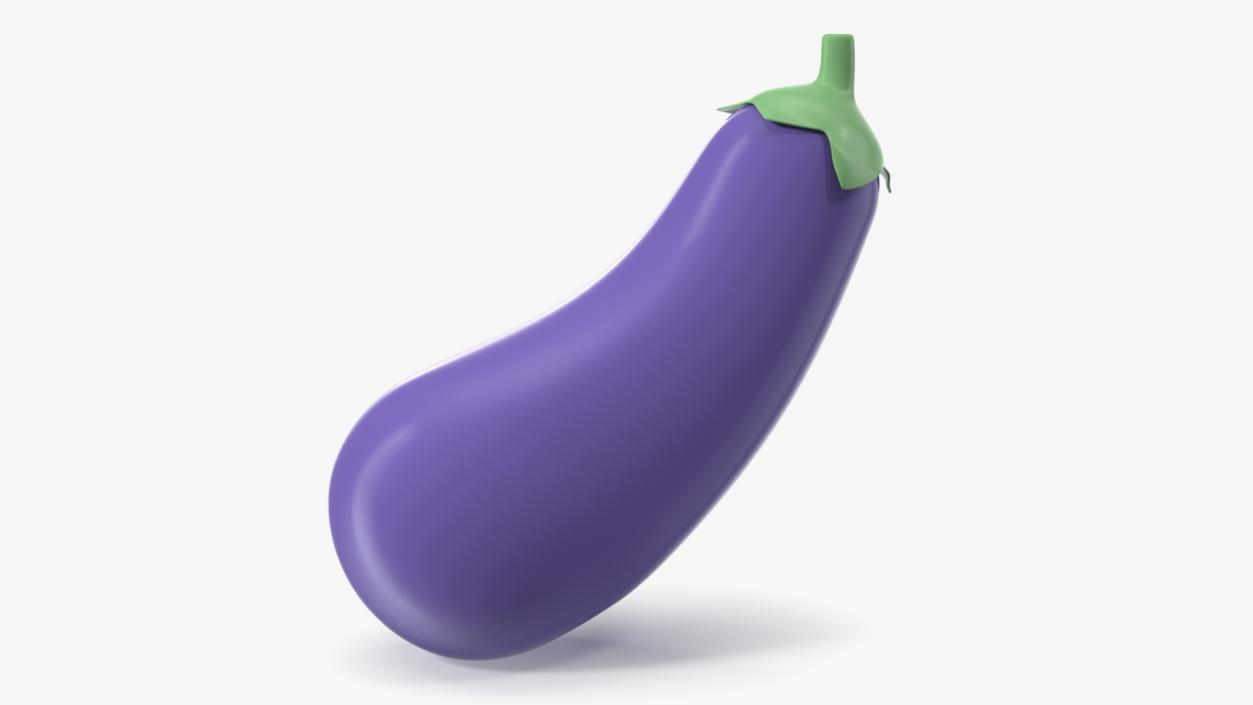 Eggplant Emoji 3D model