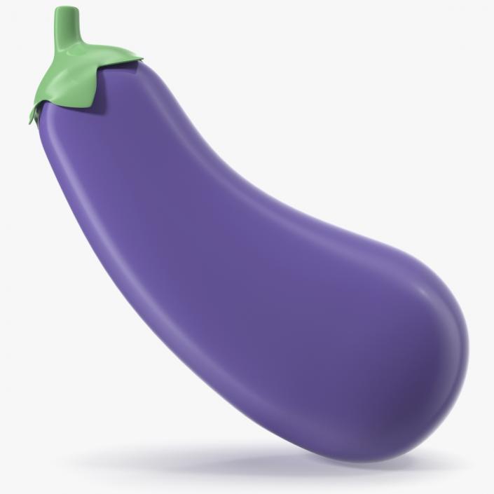 Eggplant Emoji 3D model