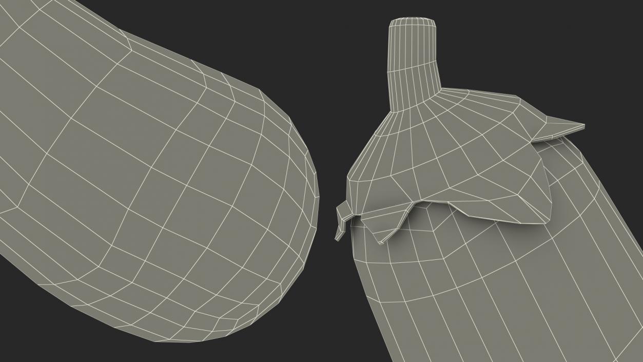 Eggplant Emoji 3D model