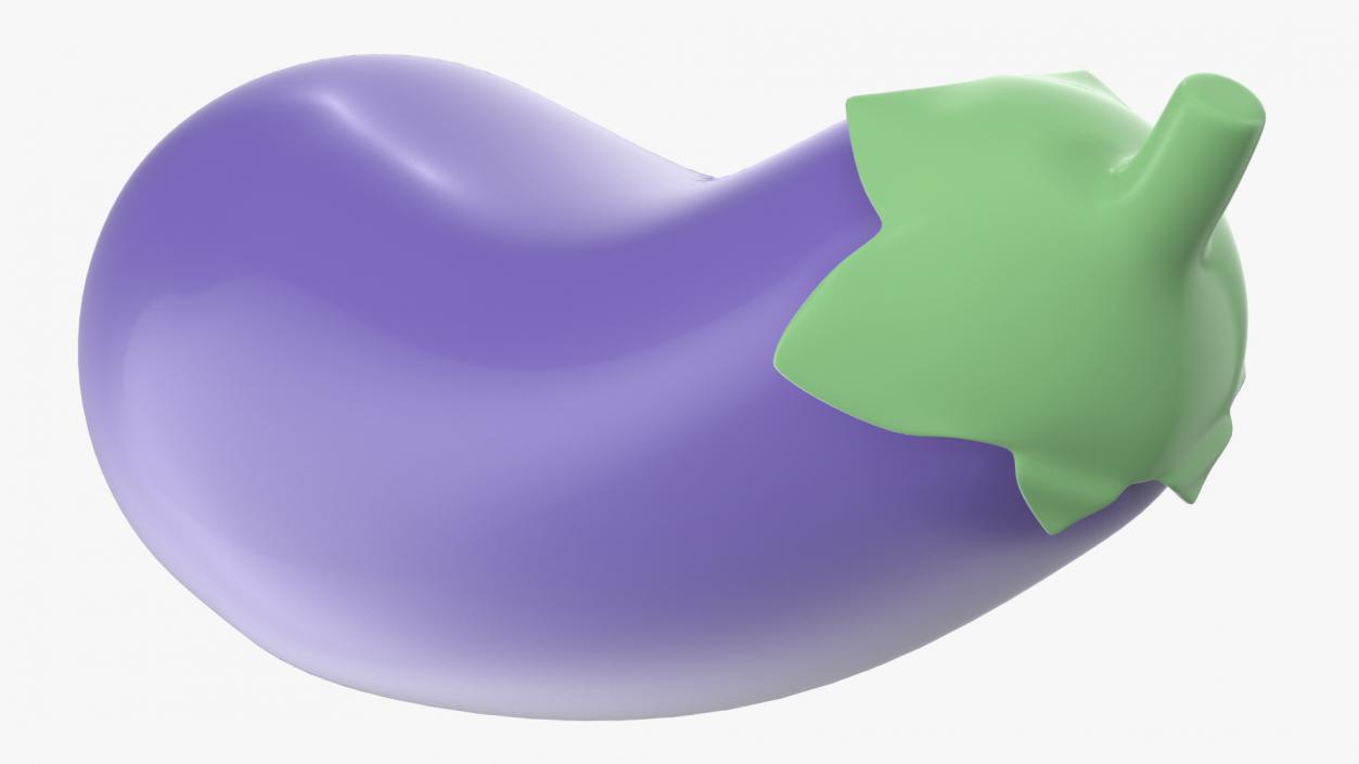 Eggplant Emoji 3D model