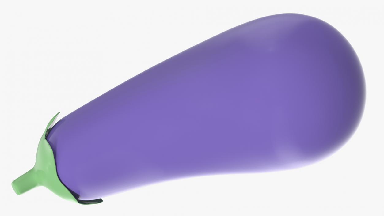 Eggplant Emoji 3D model