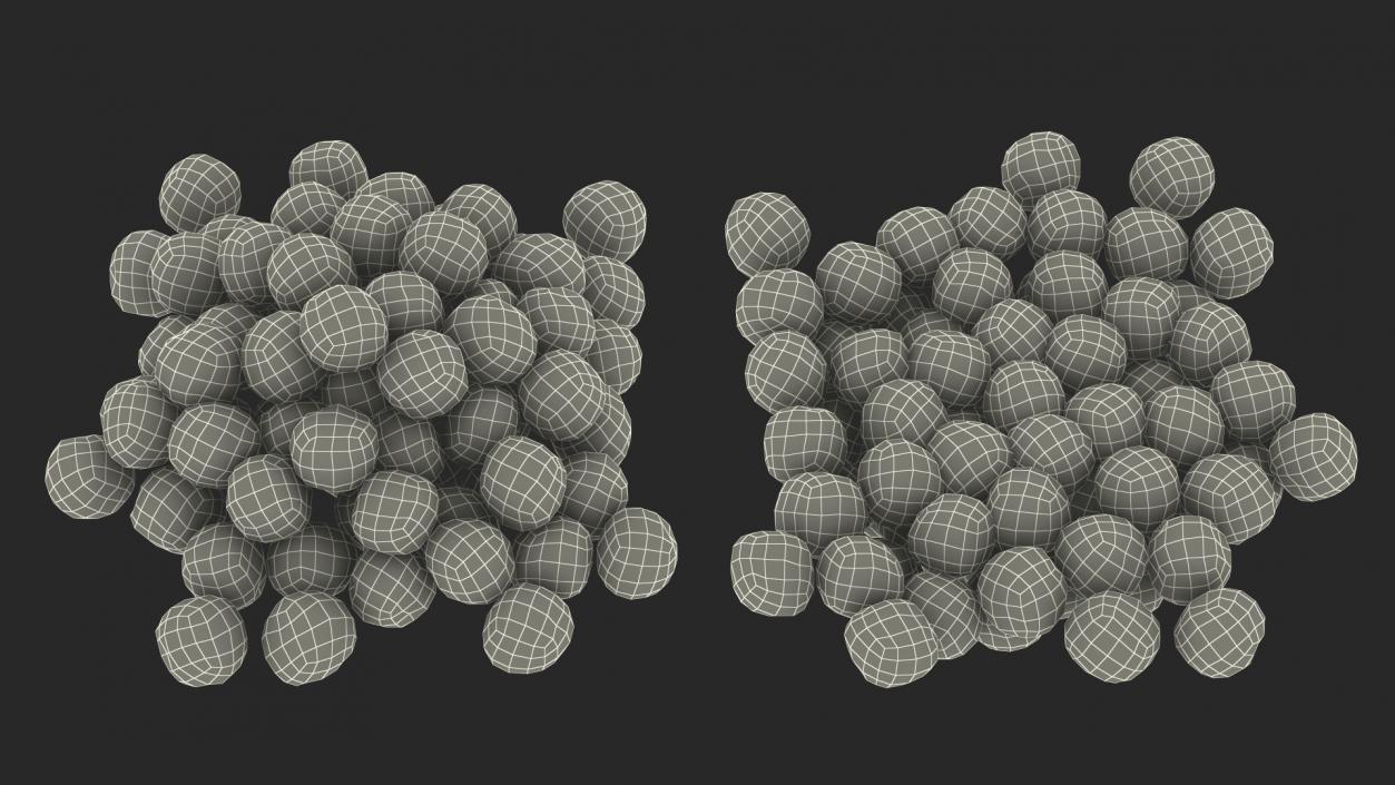 3D model Pile of Cereal Balls