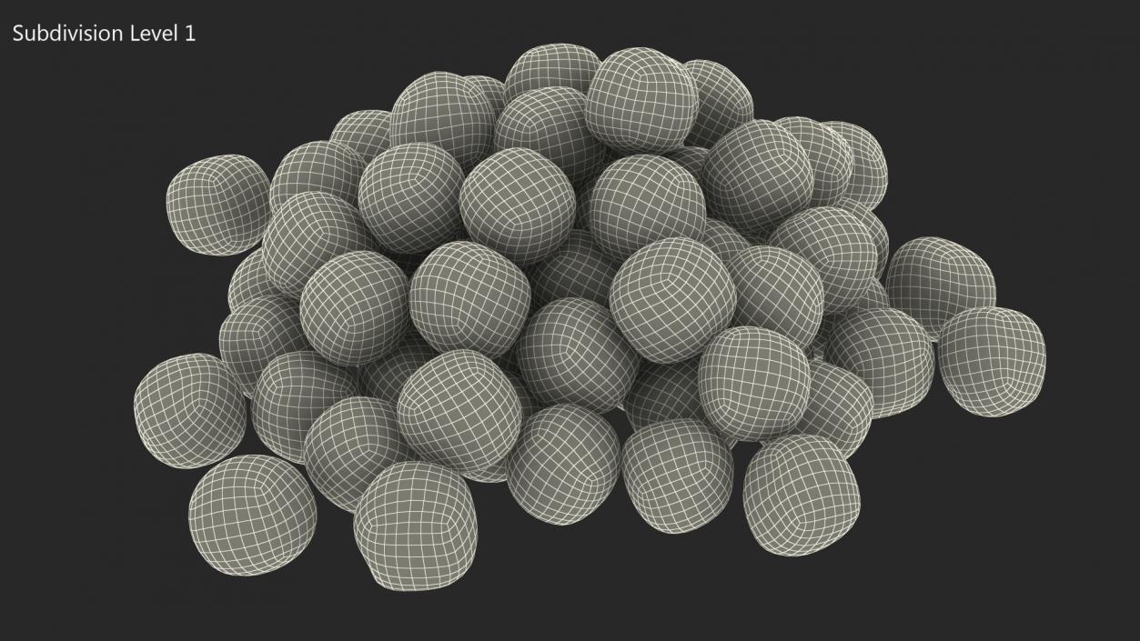 3D model Pile of Cereal Balls