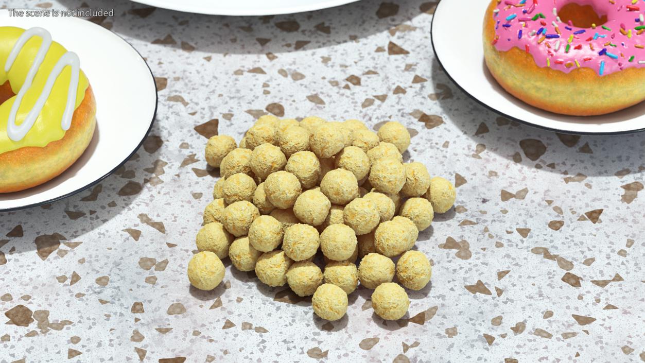 3D model Pile of Cereal Balls