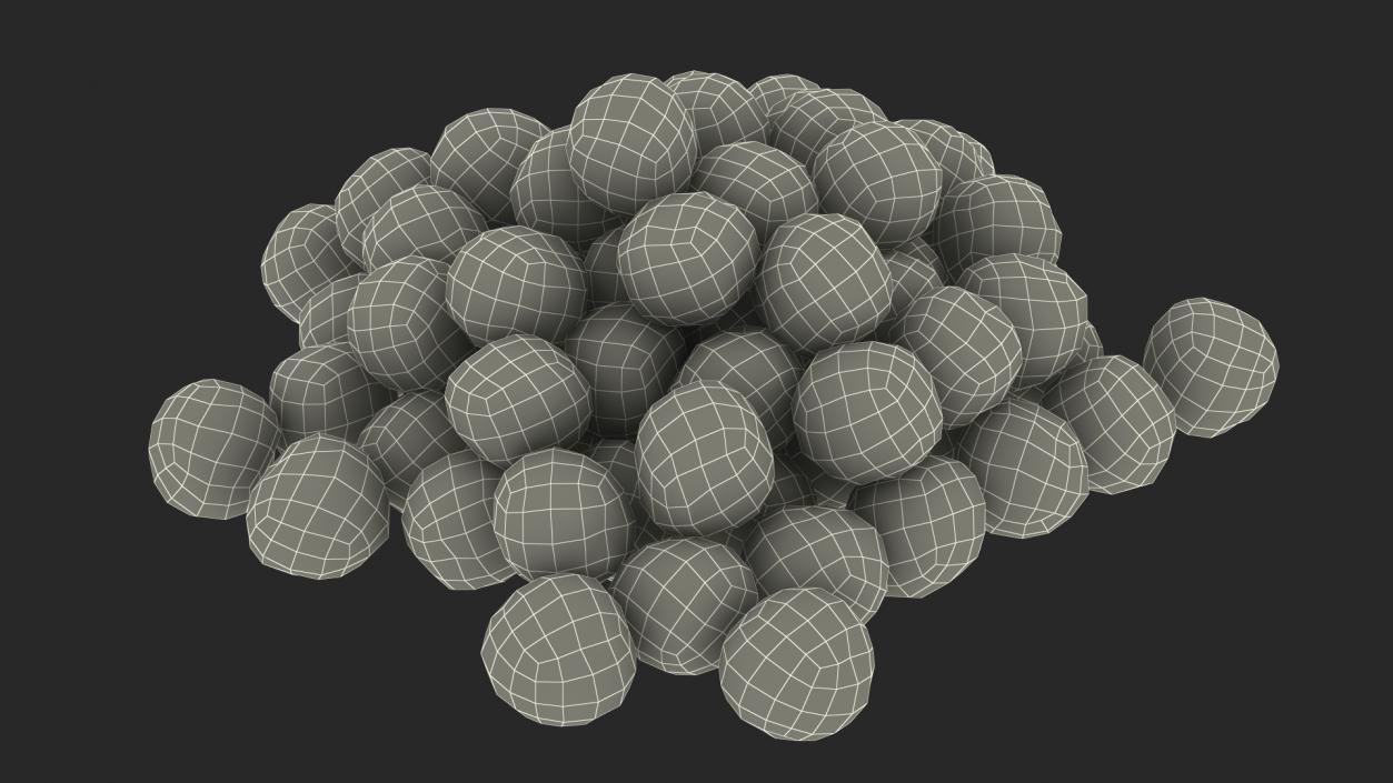 3D model Pile of Cereal Balls