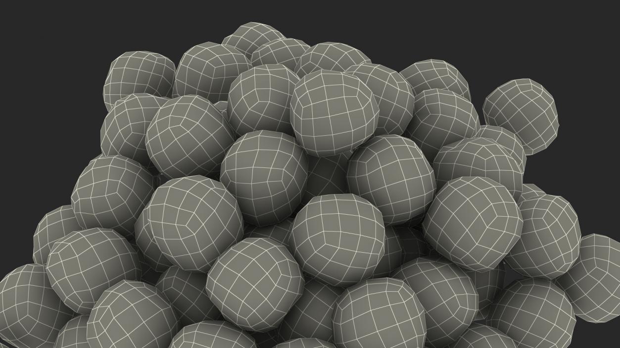 3D model Pile of Cereal Balls