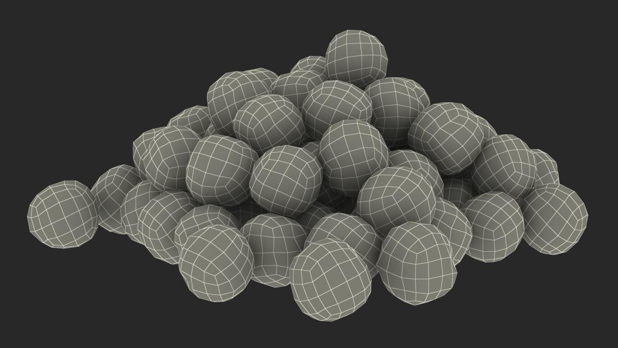 3D model Pile of Cereal Balls