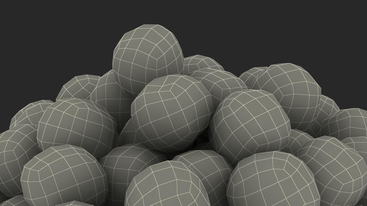 3D model Pile of Cereal Balls