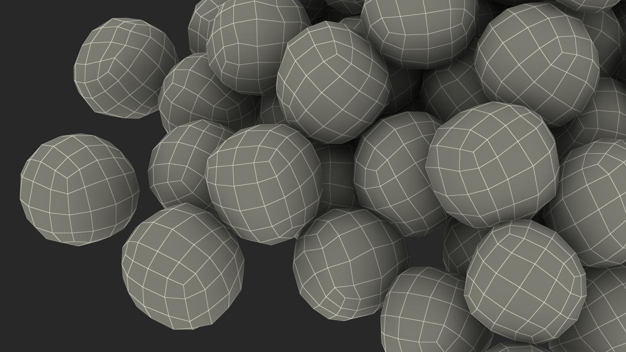 3D model Pile of Cereal Balls