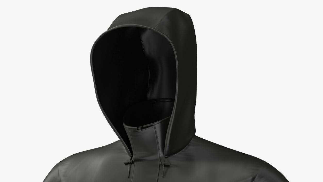 Unisex Black Rain Suit 3D