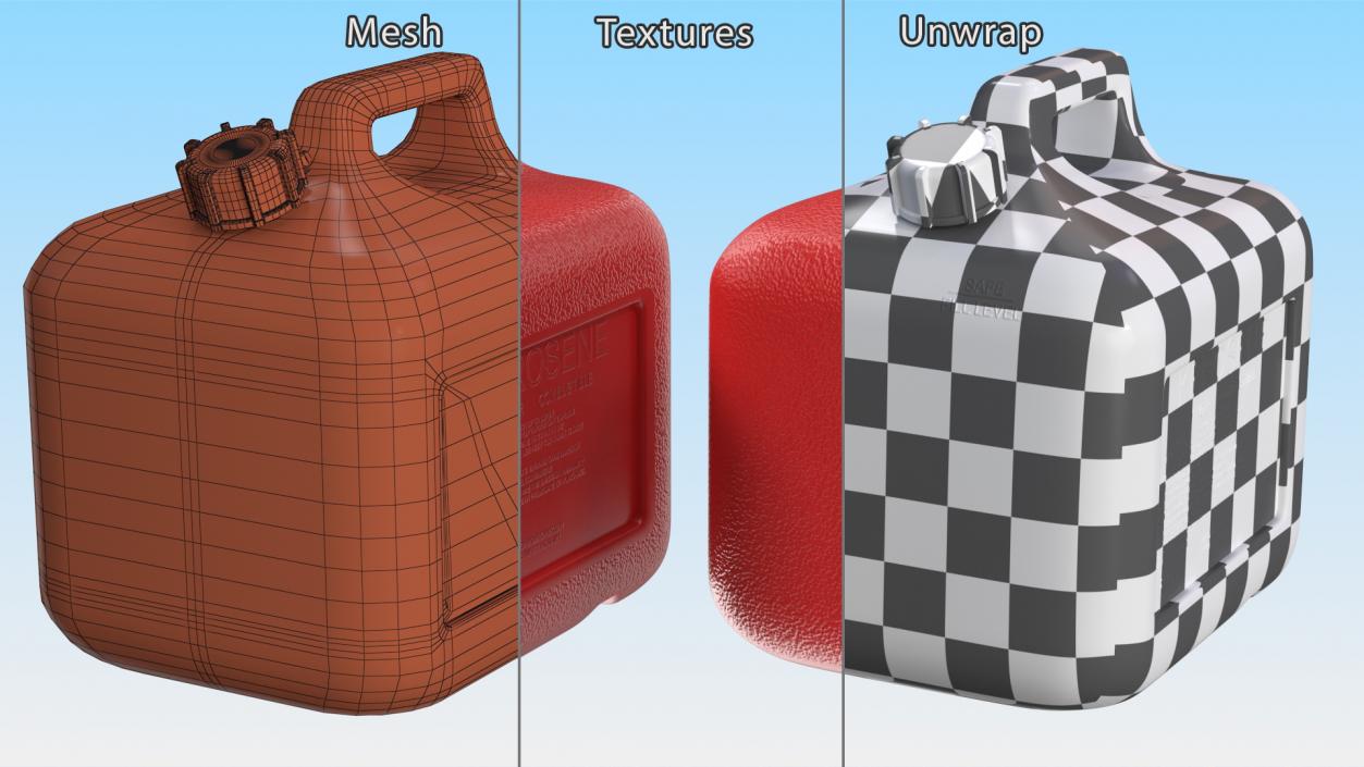 Plastic Gas Can 2 Gallon 3D model