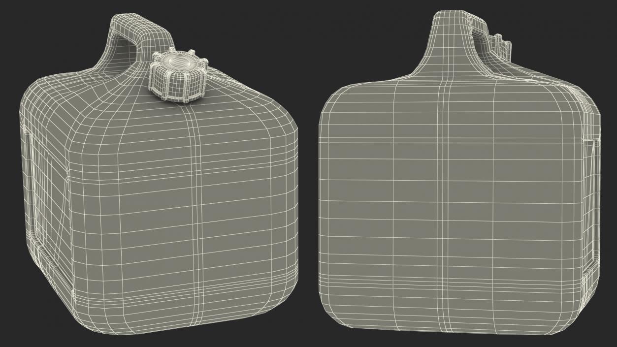 Plastic Gas Can 2 Gallon 3D model