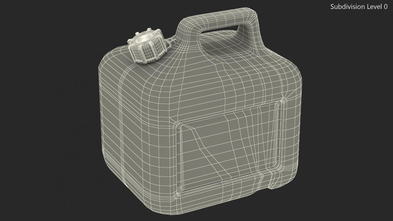 Plastic Gas Can 2 Gallon 3D model