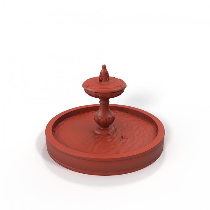 Classic Stone Garden Fountain for 3D Print 3D