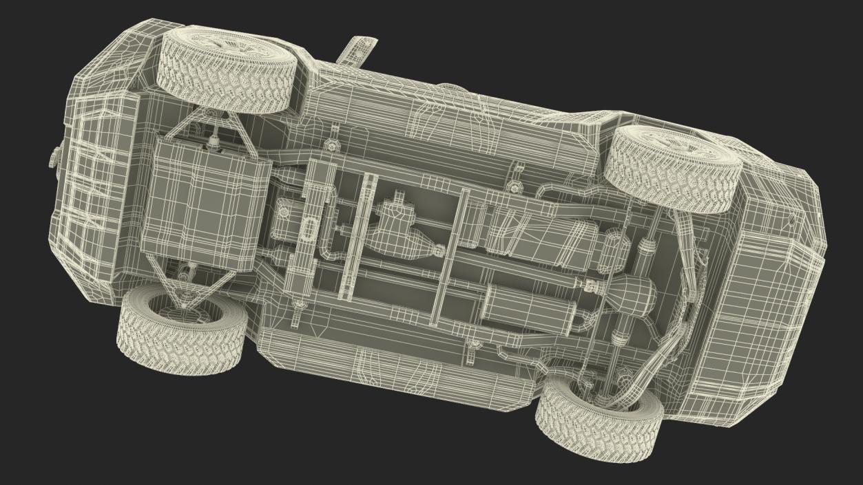 2024 Rezvani Vengeance Armored SUV Green Rigged 3D