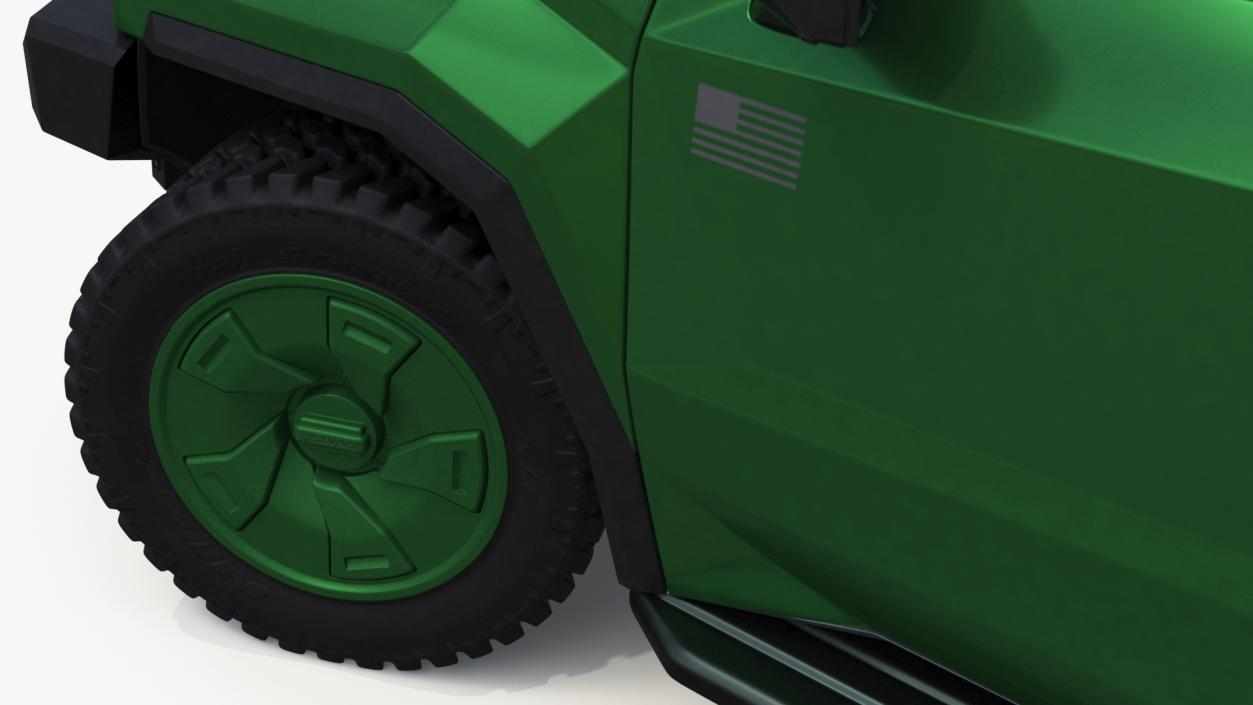 2024 Rezvani Vengeance Armored SUV Green Rigged 3D