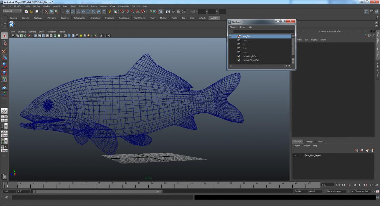 3D model Koi Fish