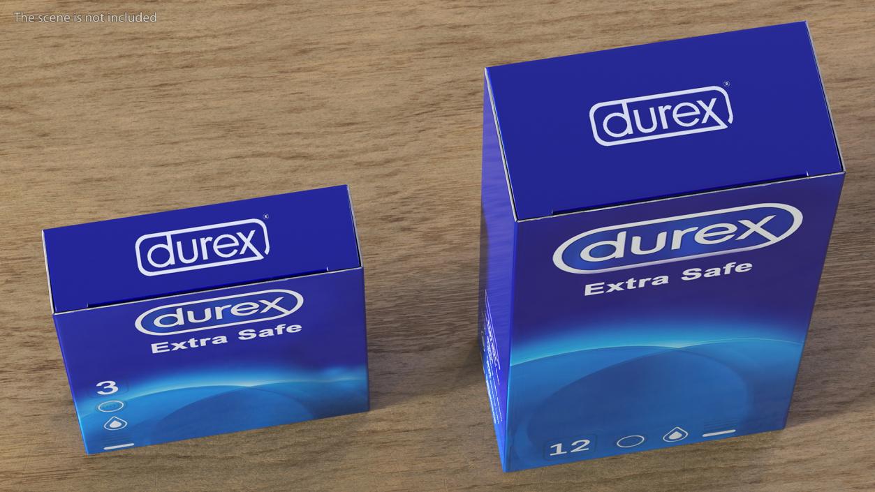 3D Condom Durex Box