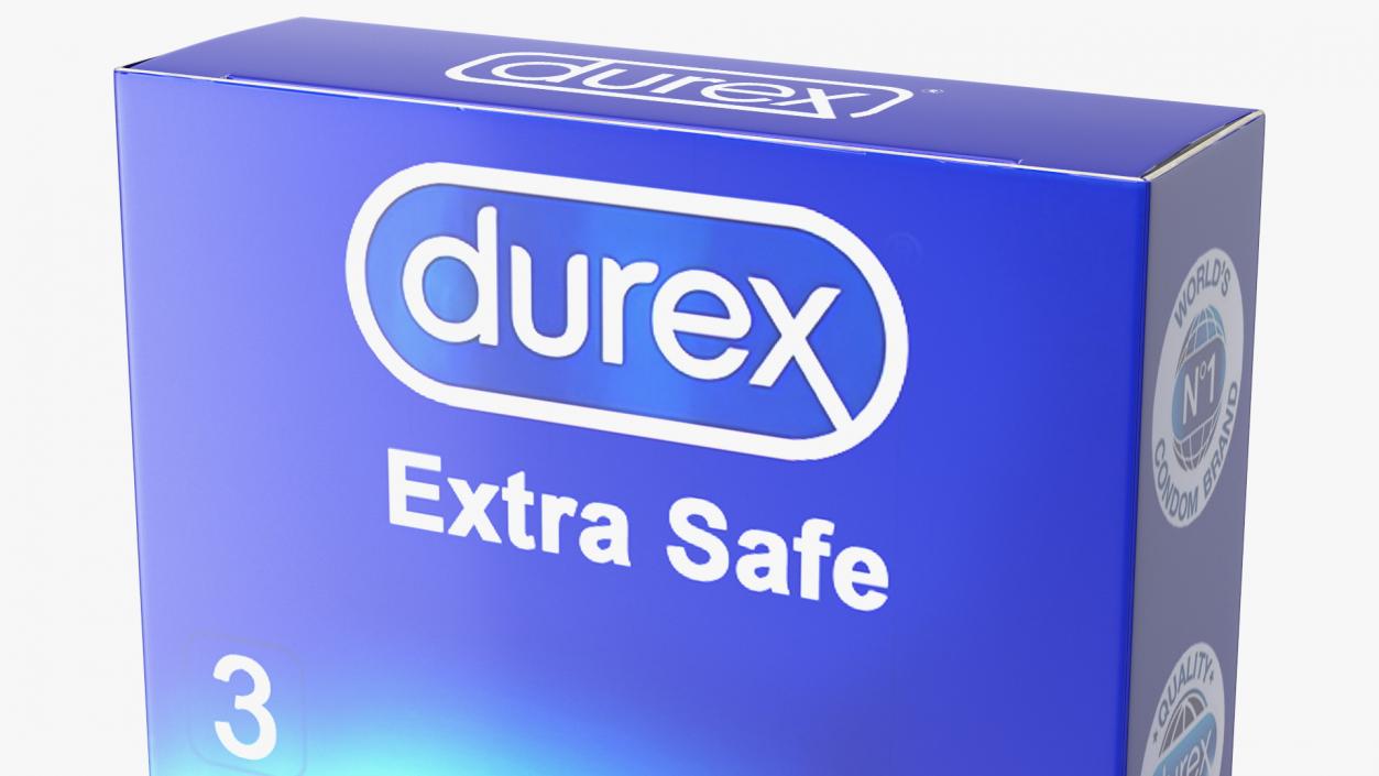 3D Condom Durex Box