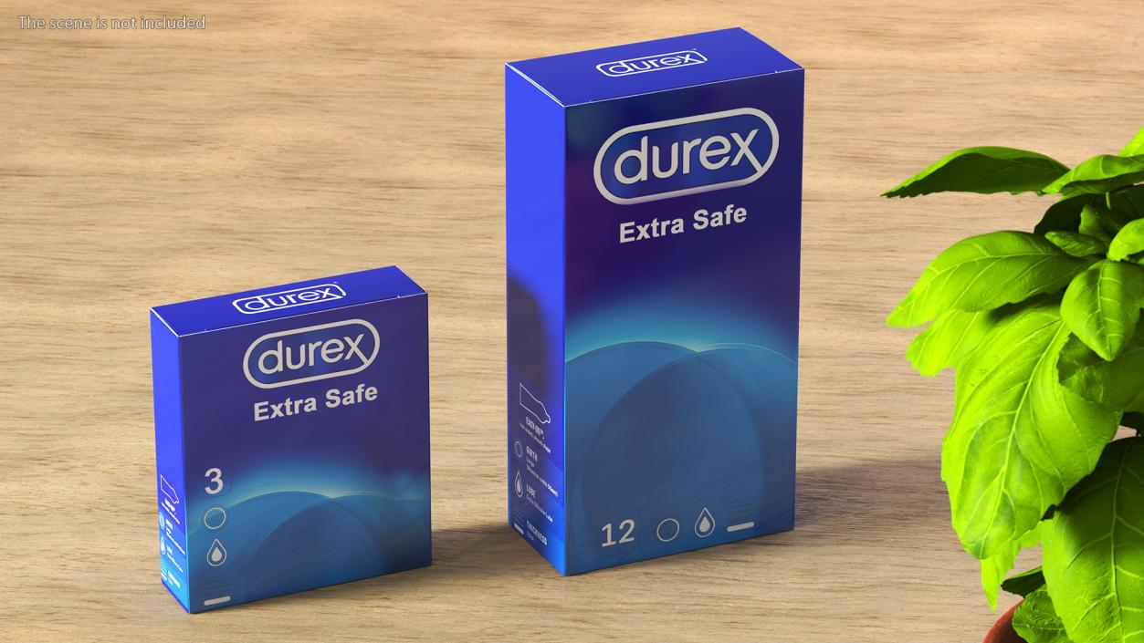 3D Condom Durex Box