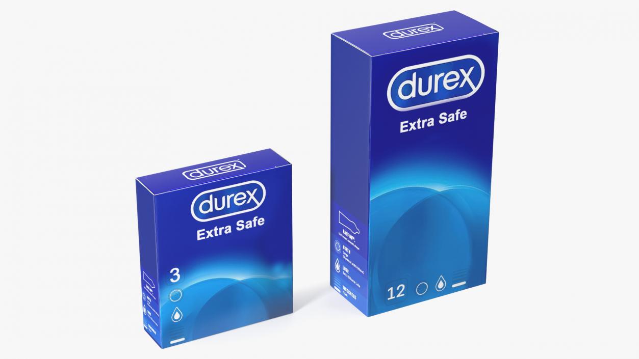 3D Condom Durex Box