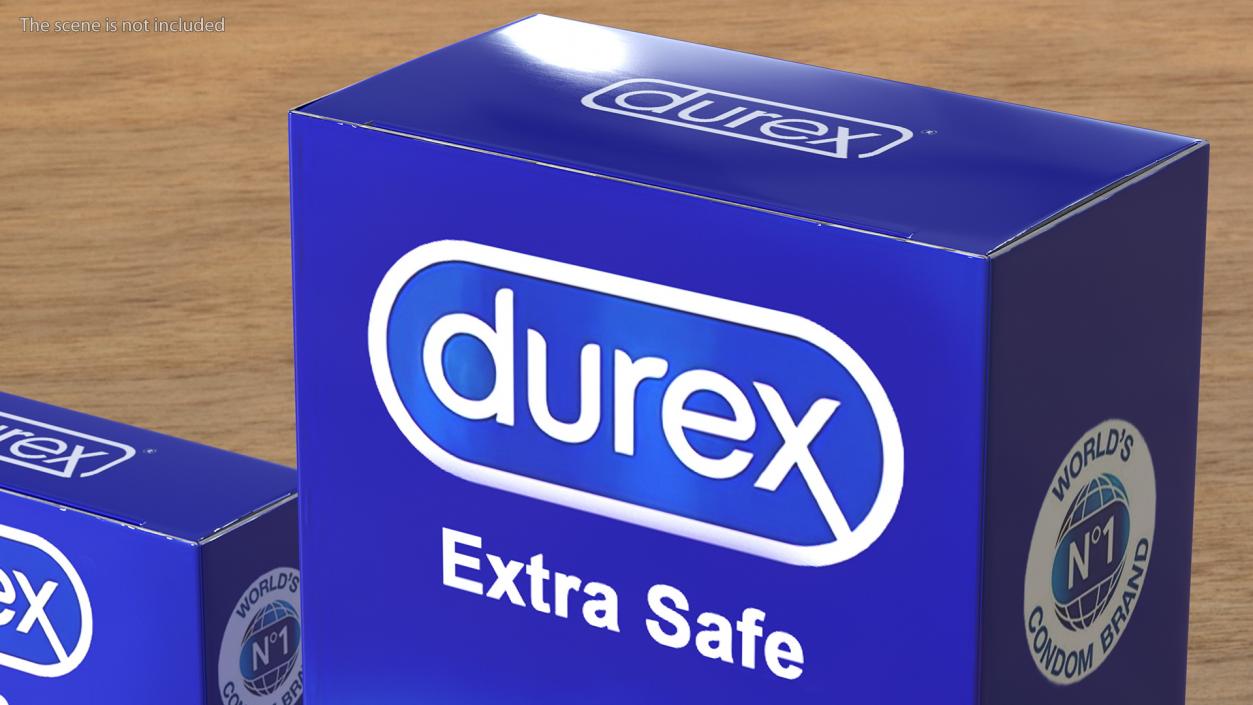 3D Condom Durex Box