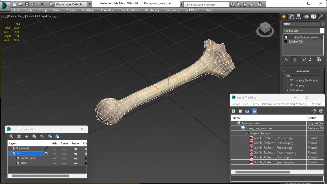 3D model Bone