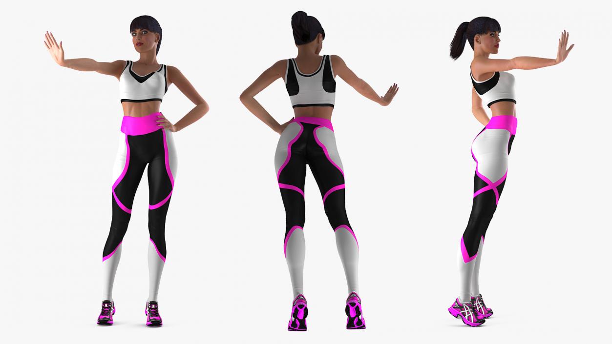 3D model Fitness Instructor Rigged