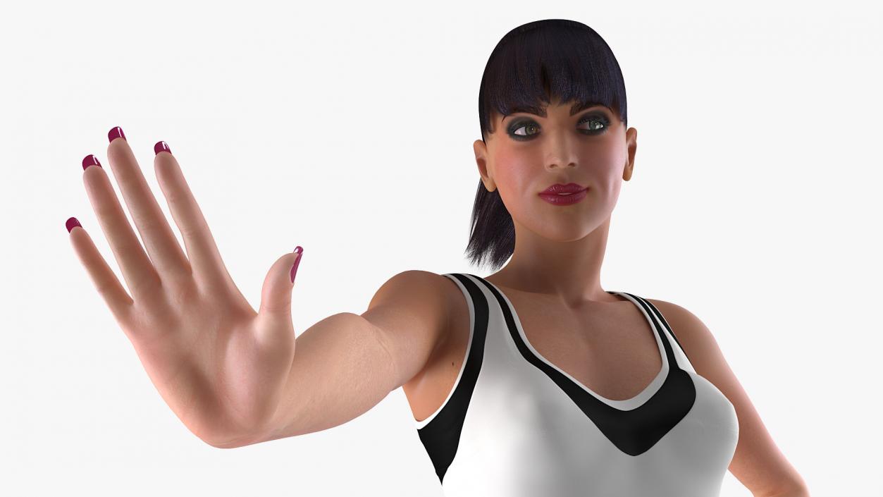 3D model Fitness Instructor Rigged