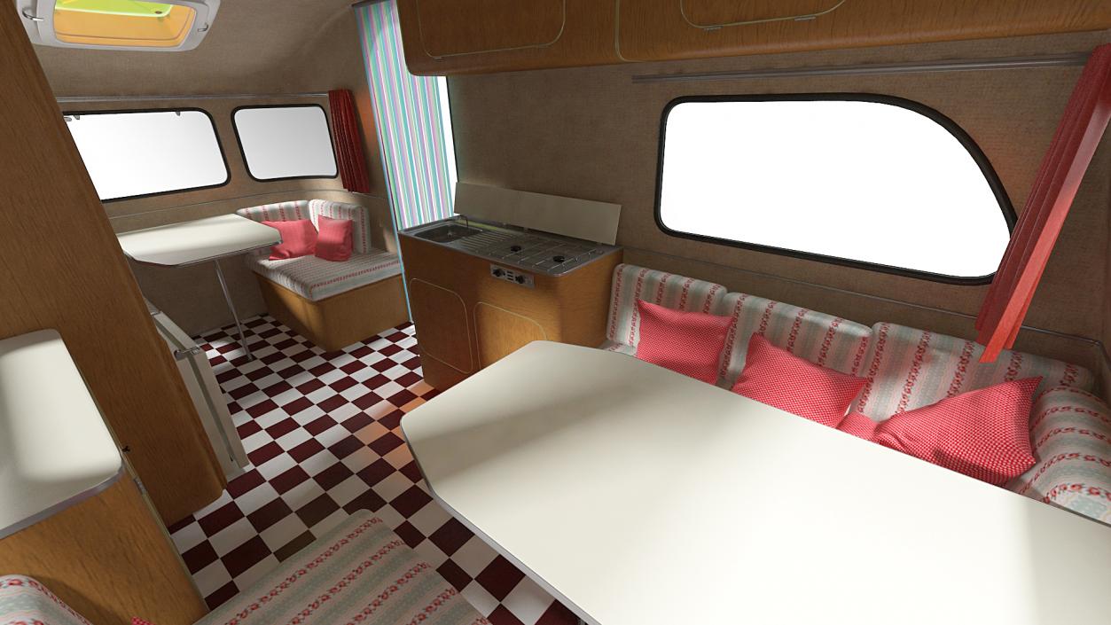 3D model Vintage Caravan Constructam Comet 5