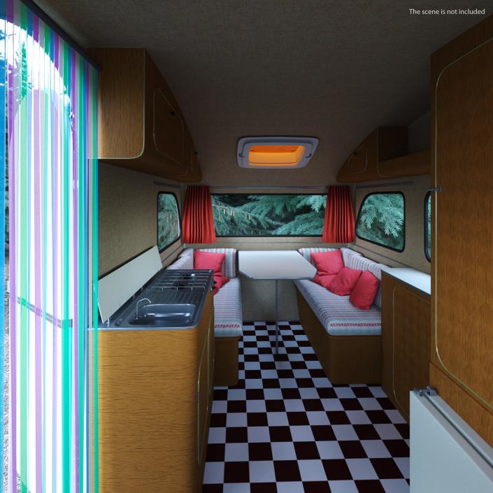 3D model Vintage Caravan Constructam Comet 5